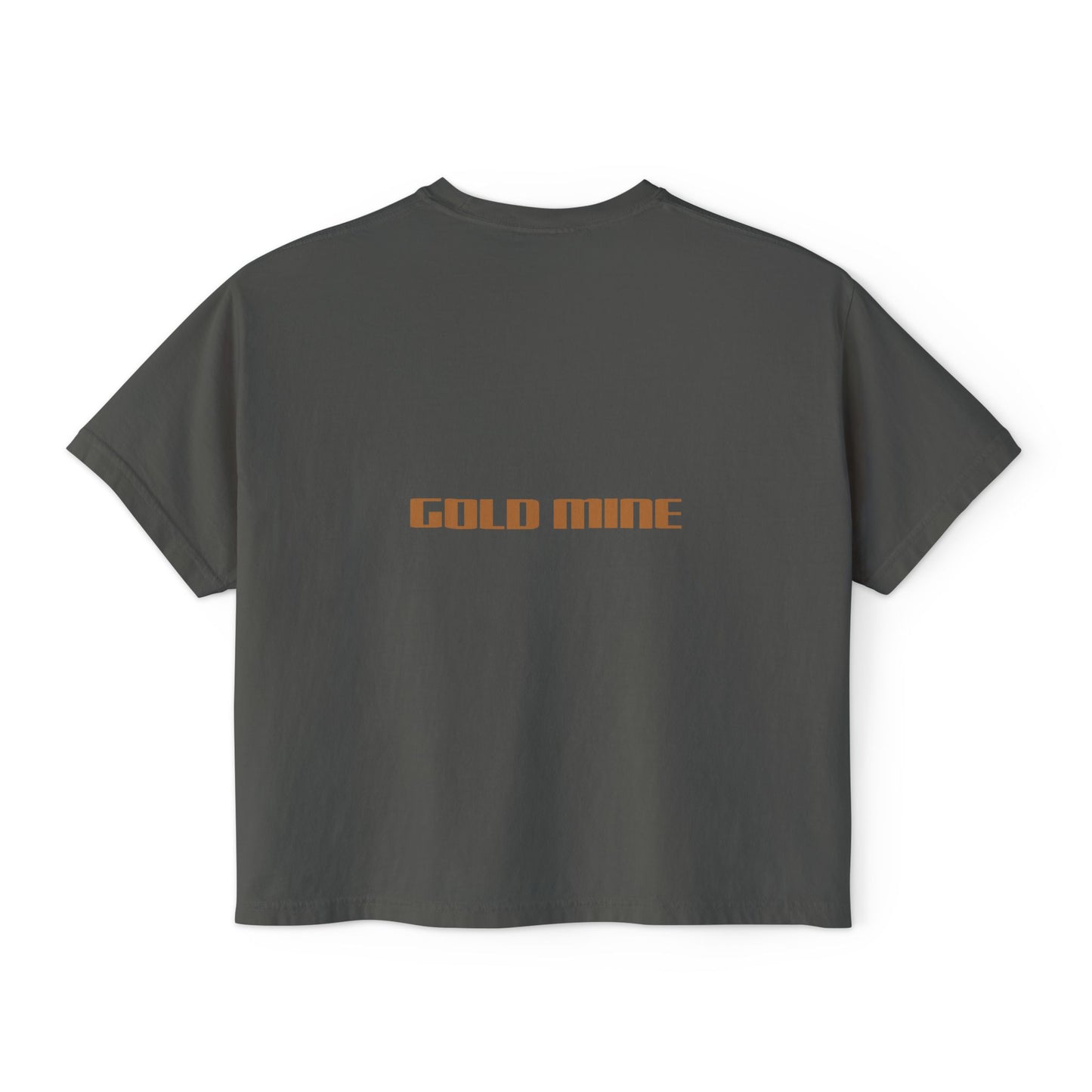 Women's Boxy Tee - 'Gold Mine' Graphic Tee