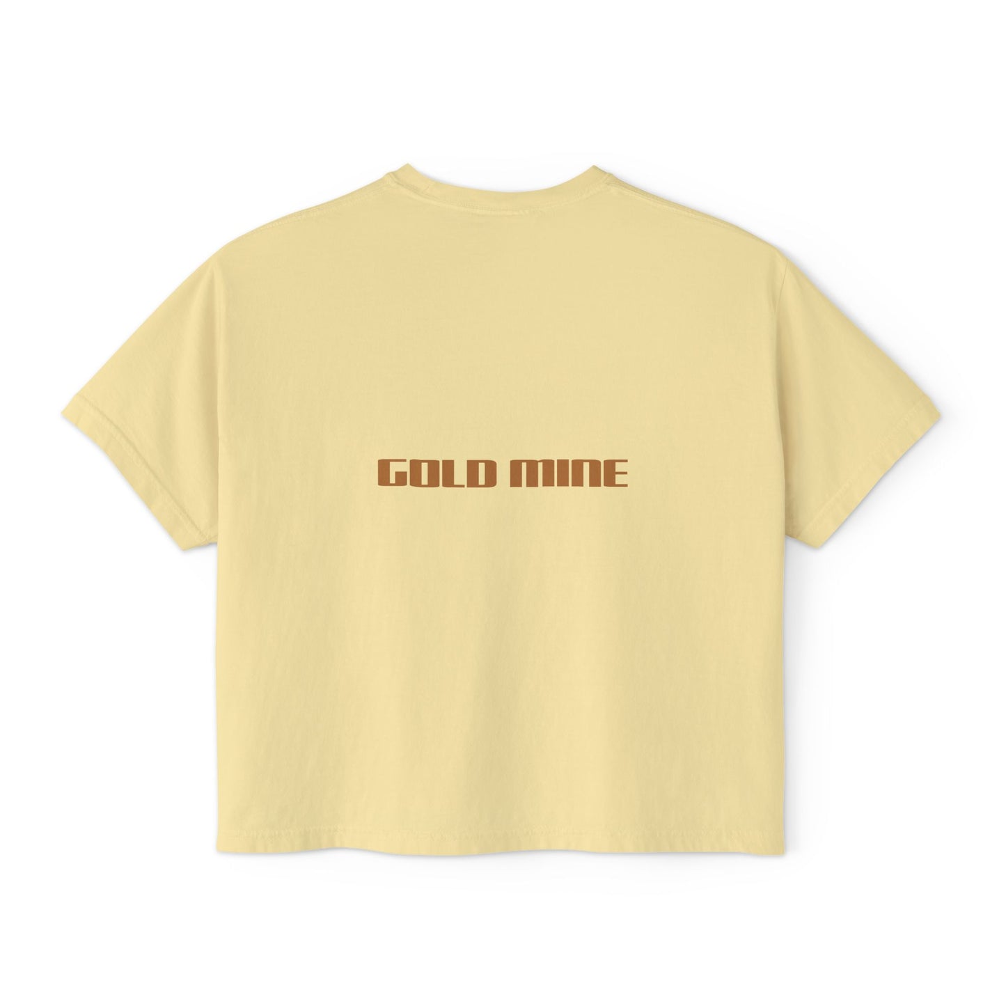 Women's Boxy Tee - 'Gold Mine' Graphic Tee