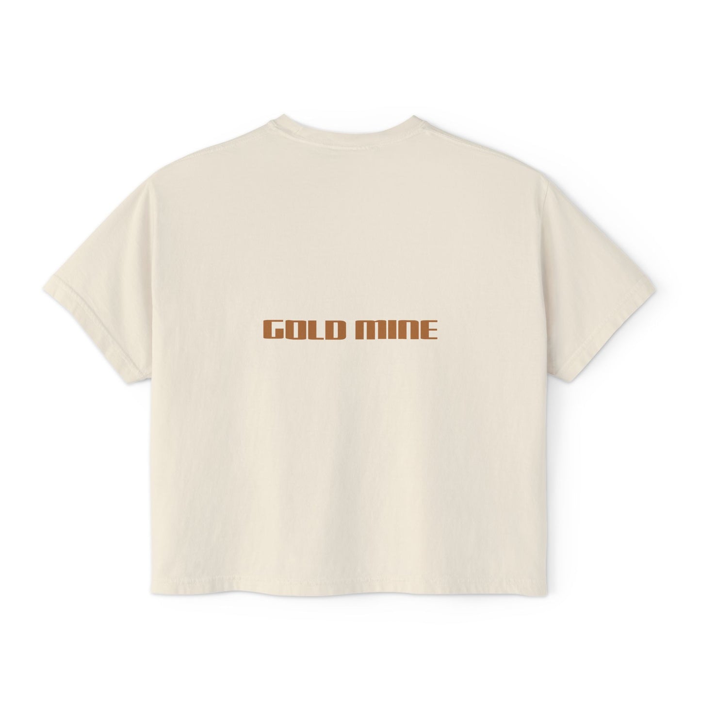 Women's Boxy Tee - 'Gold Mine' Graphic Tee